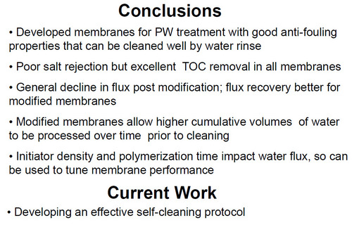 Conclusions and Current Work